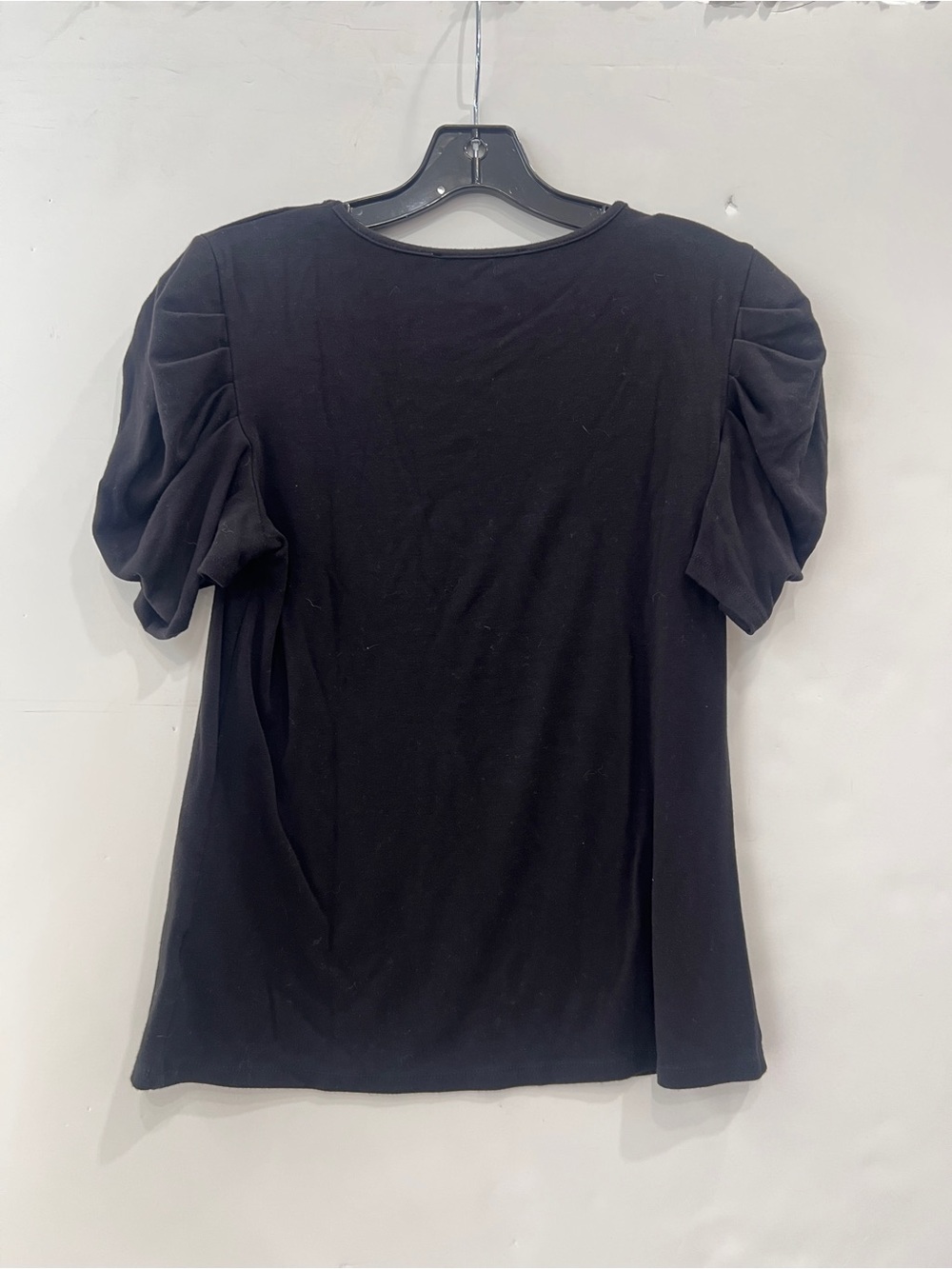 Philosophy black puff sleeve blouse t shirt size M - Picture 2 of 4
